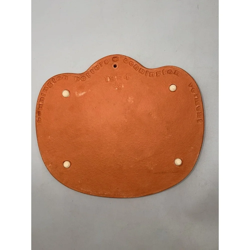 Vintage 1974 Bennington Potters Vermont Rooster Trivet Wall Hanging #1534 Clay